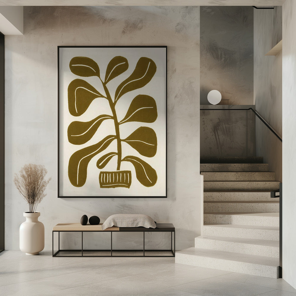 Linosnede Kamerplant #2 | Poster