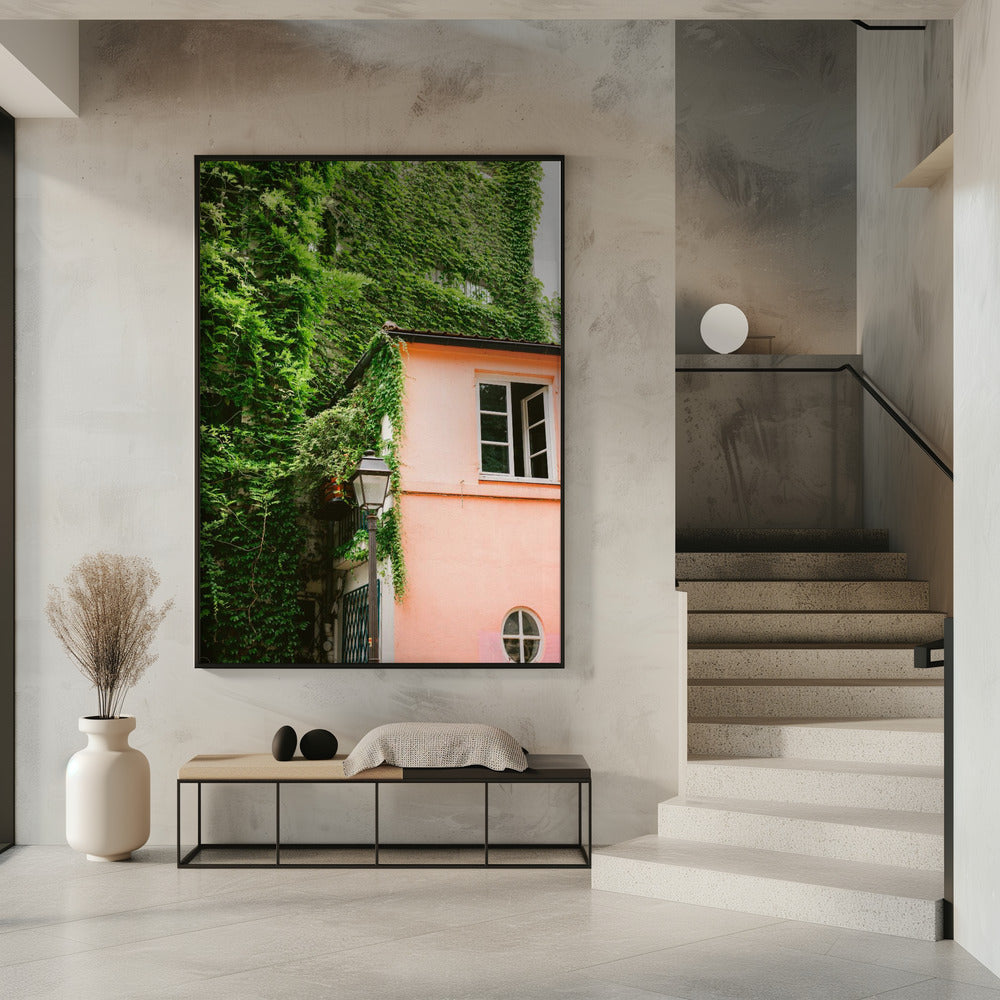 Groen en roze || Montmartre Parijs | Poster