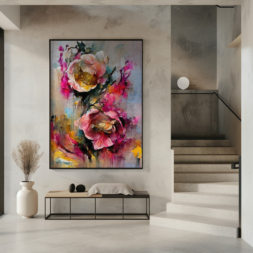 Levendige Bloei Fusie | Poster