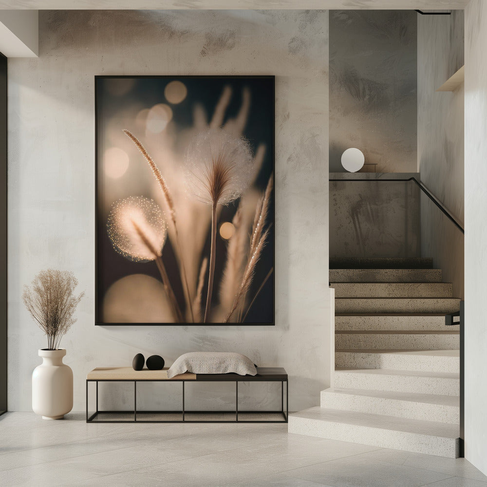 Fluisterende paardenbloemen | Poster