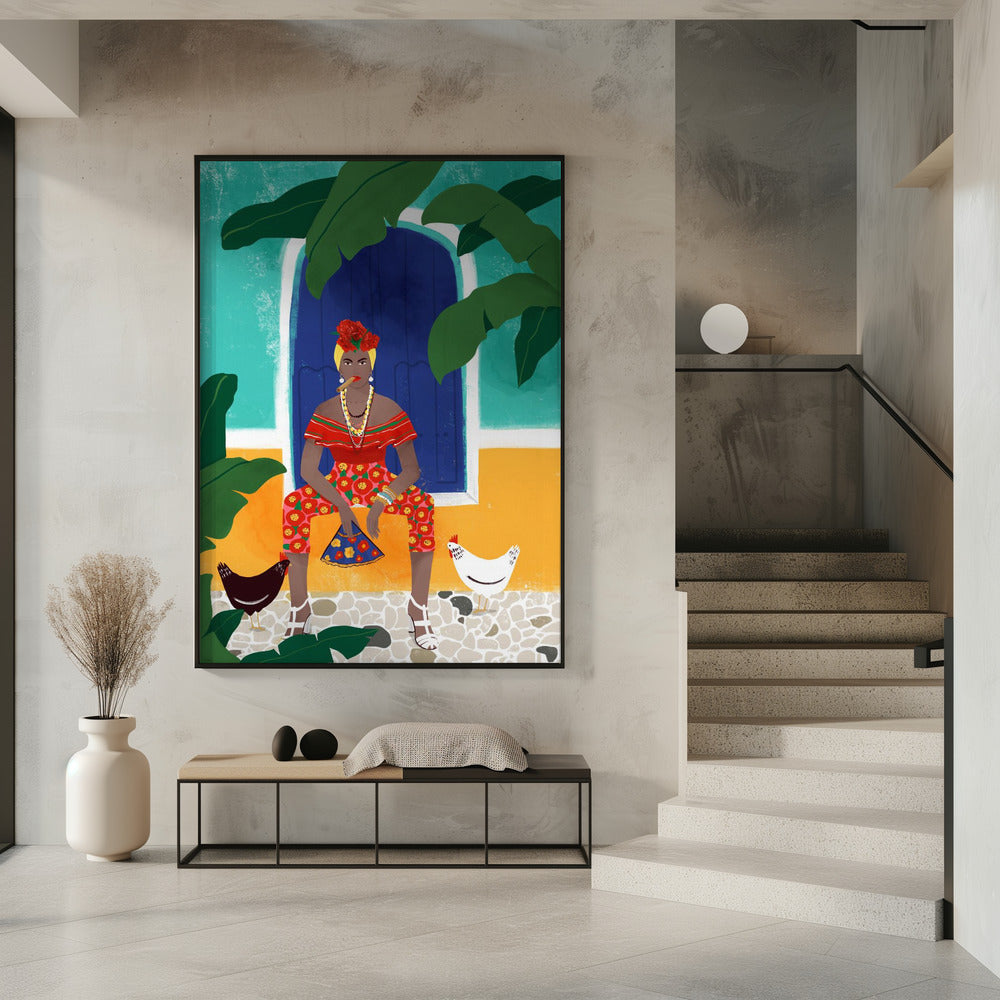 Vrouw aan de sigaar | Poster