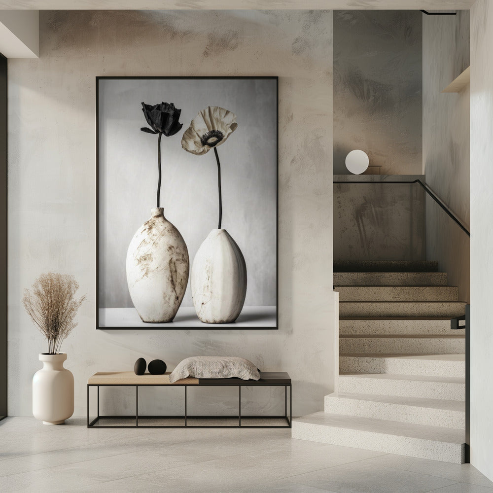 Contrasting Blooms | Poster