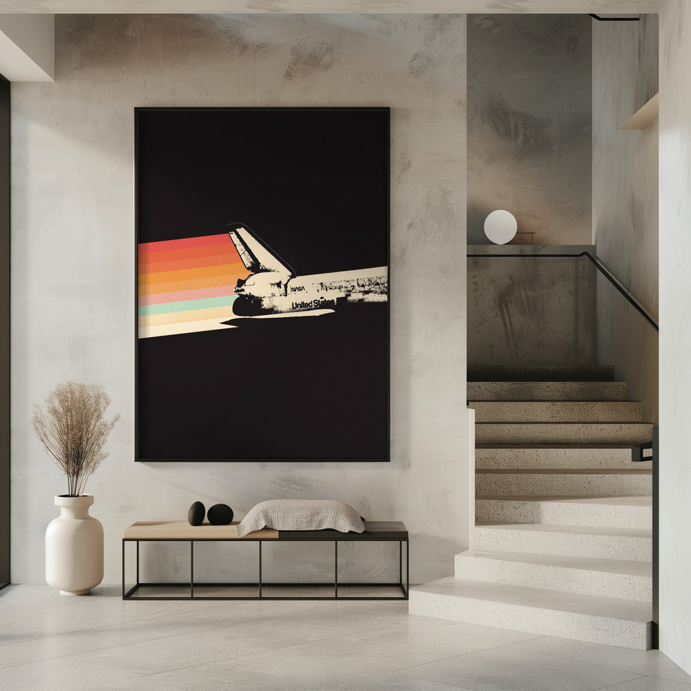 Ruimteschip Regenboog | Poster