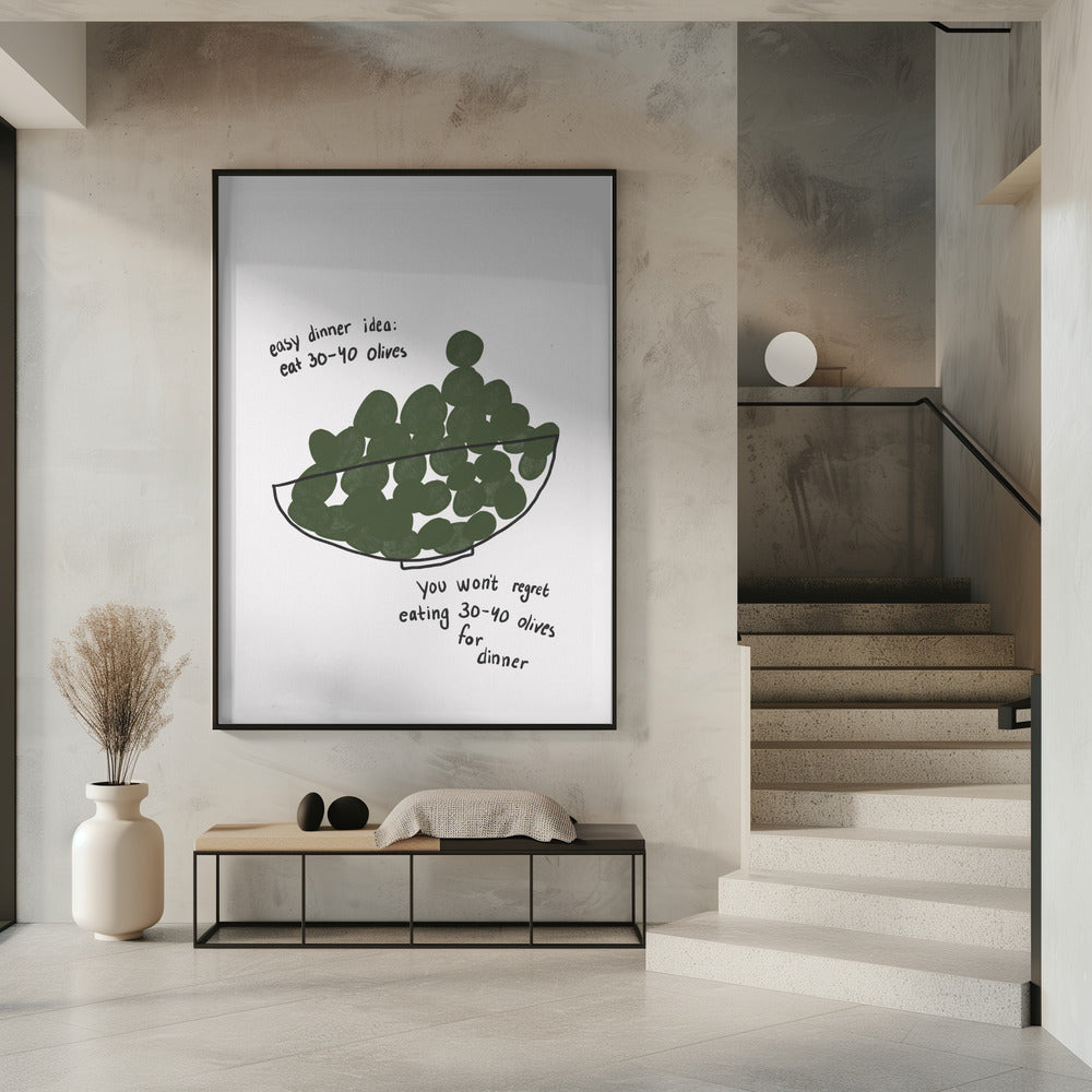 Olijven Diner Delight | Poster