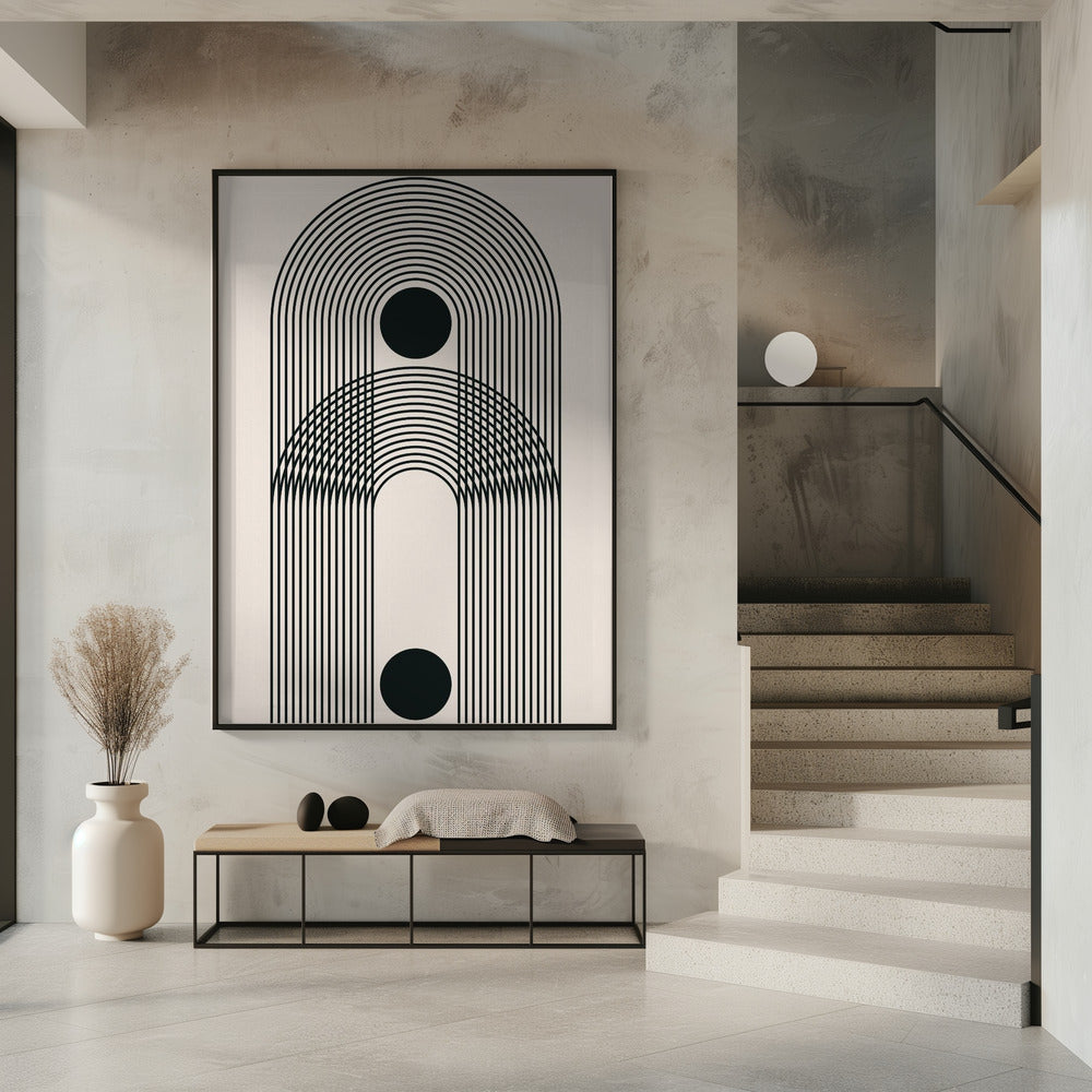 Zwarte Boho Vibe Serie #3 | Poster
