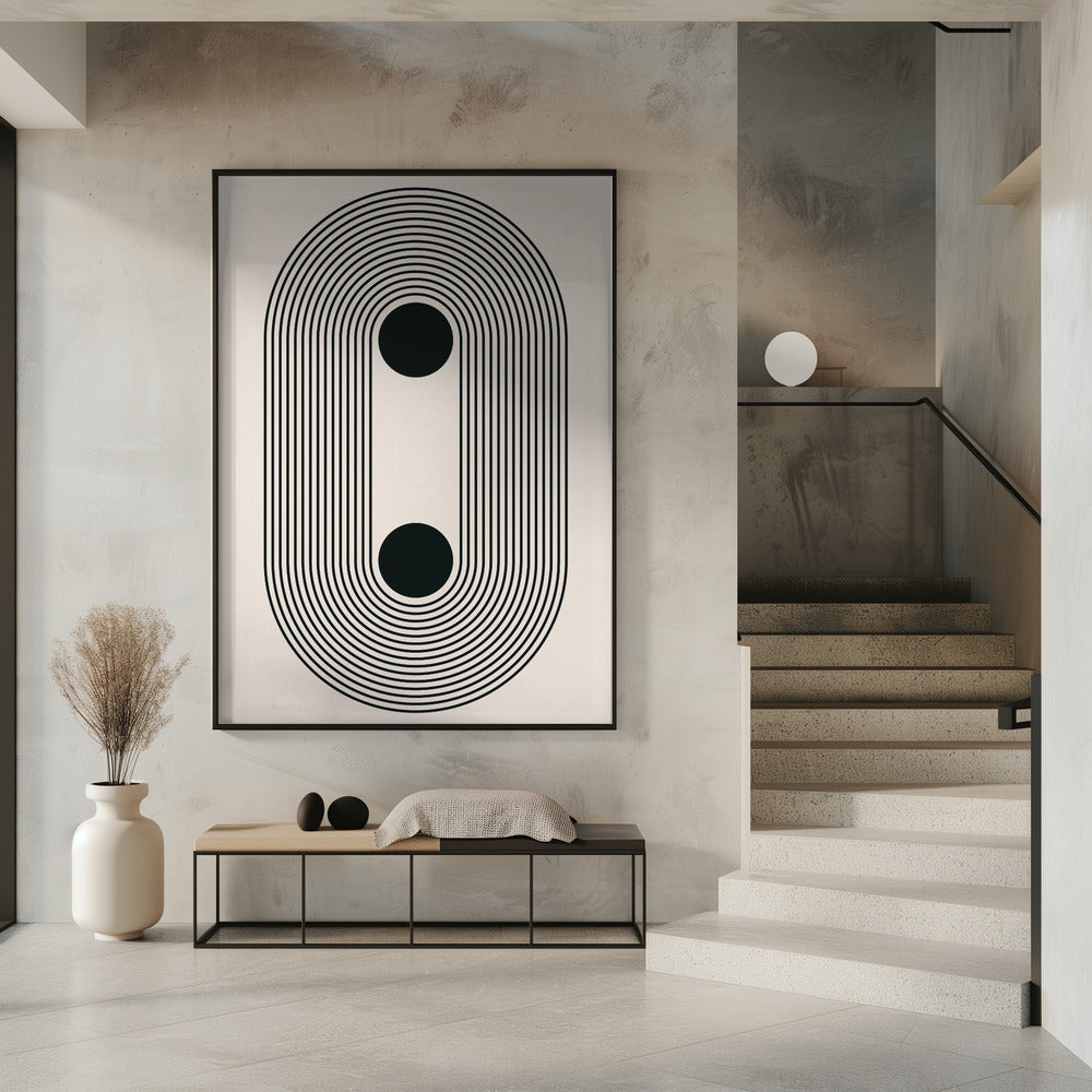 Zwarte Boho Vibe Serie #4 | Poster
