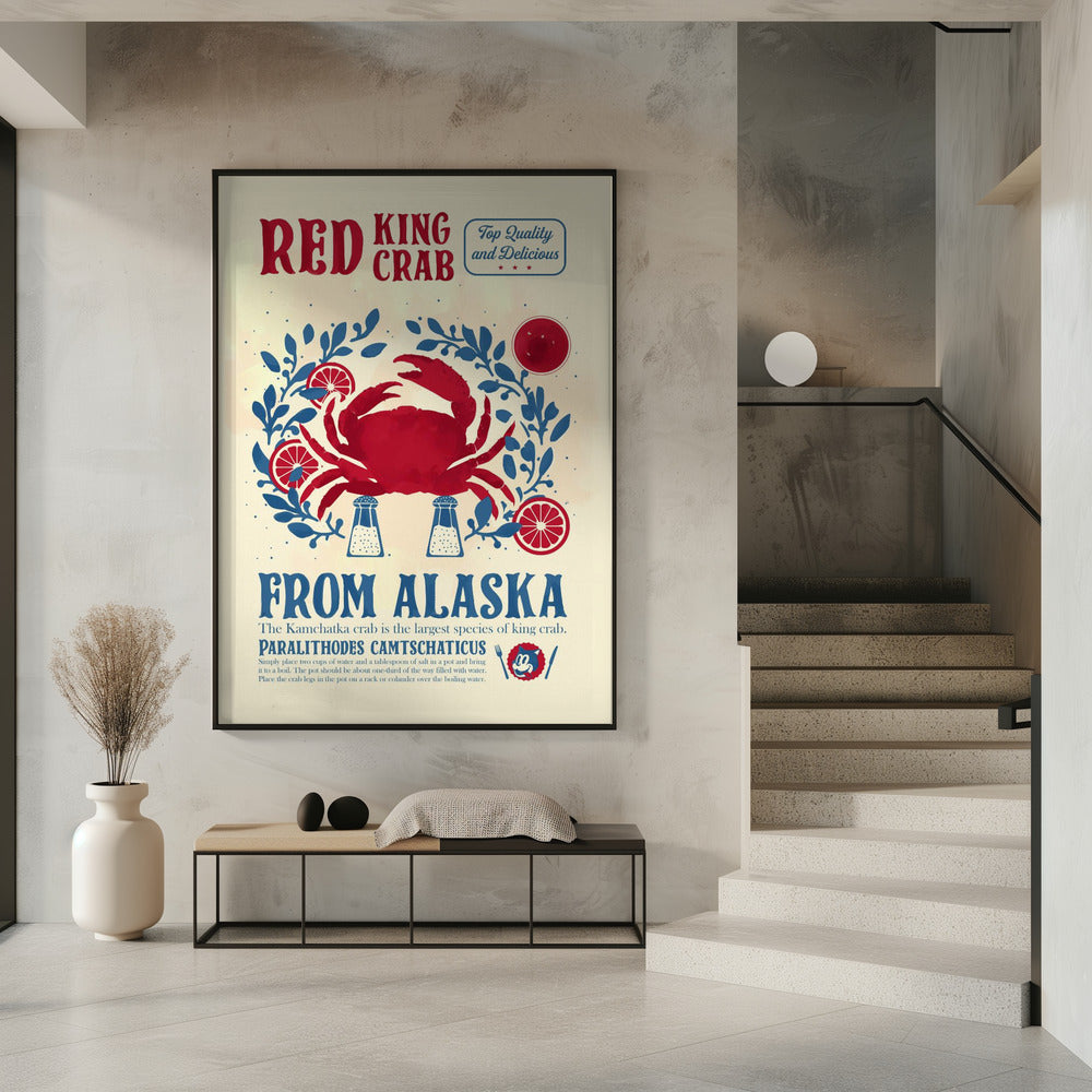 Krab keuken print | Poster