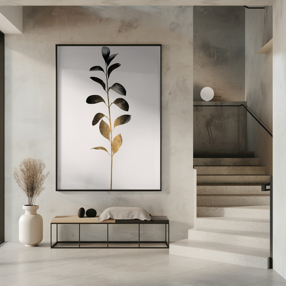 Monochromatica nr. 9 Donkergoud | Poster
