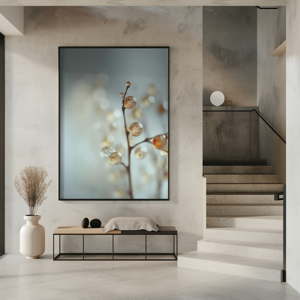 Gloeiende dauwdruppels | Poster