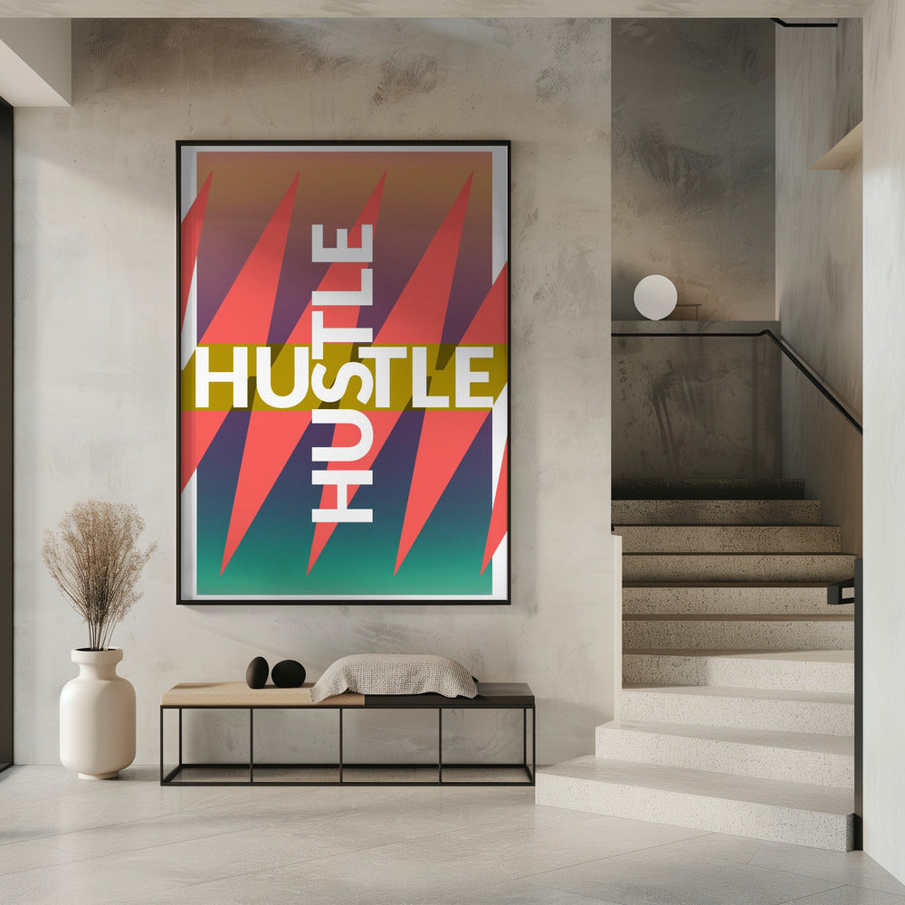 Kleurrijke drukte | Poster