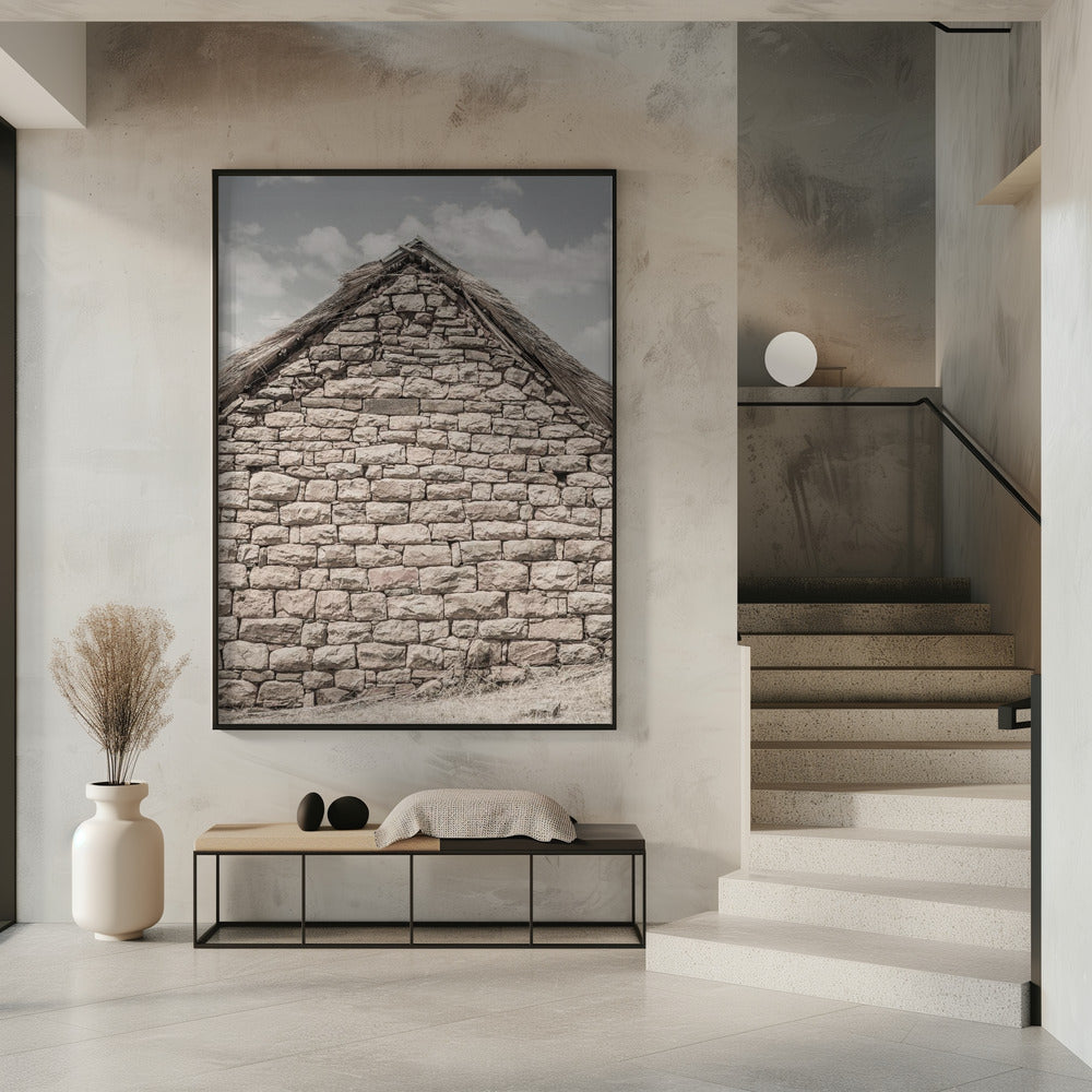 Stenen daklandschap | Poster