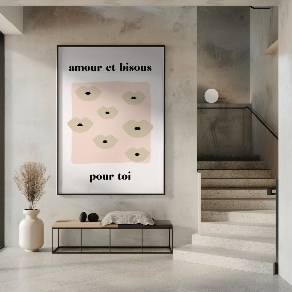 Franse Kus Poster | Poster