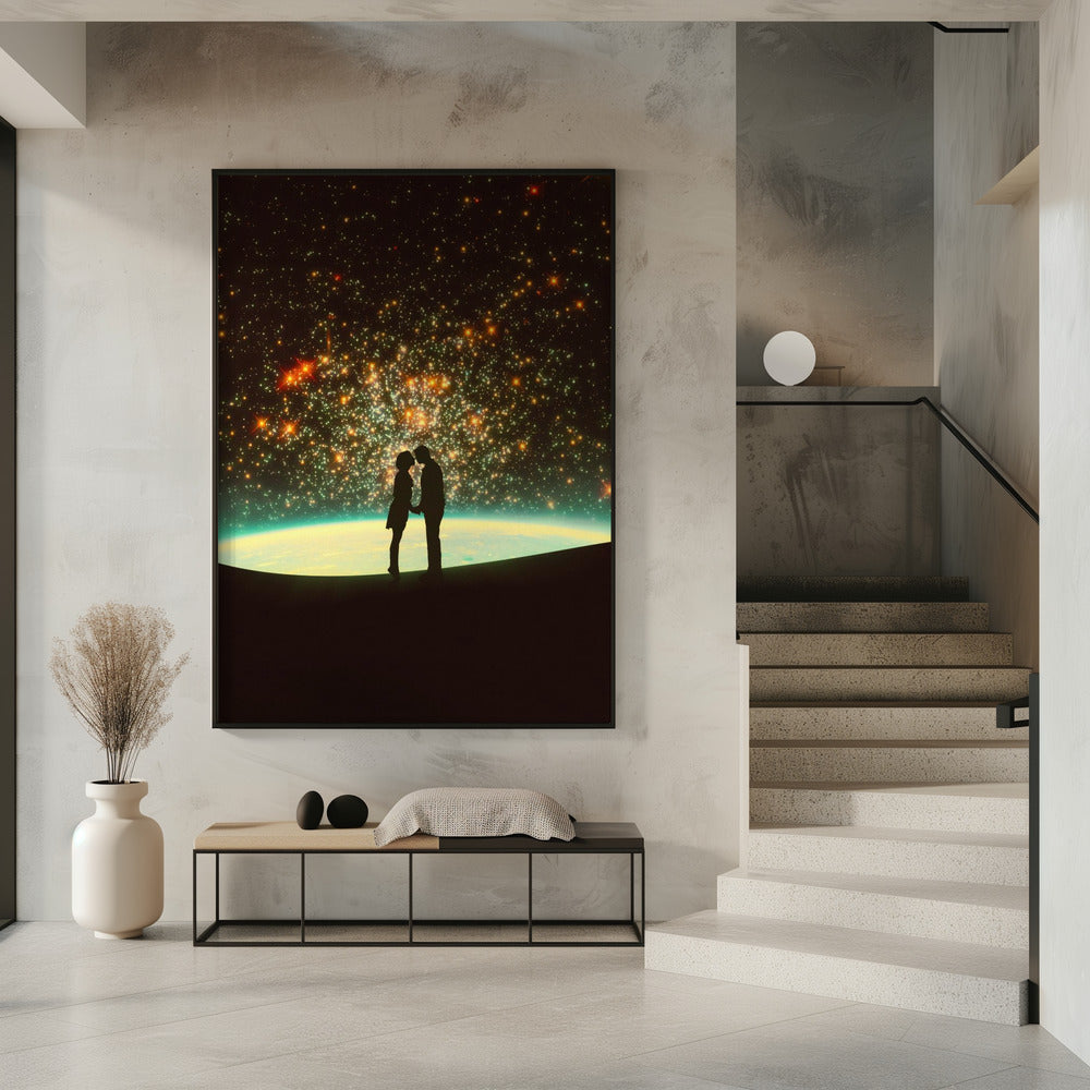 Een kosmische kus | Poster