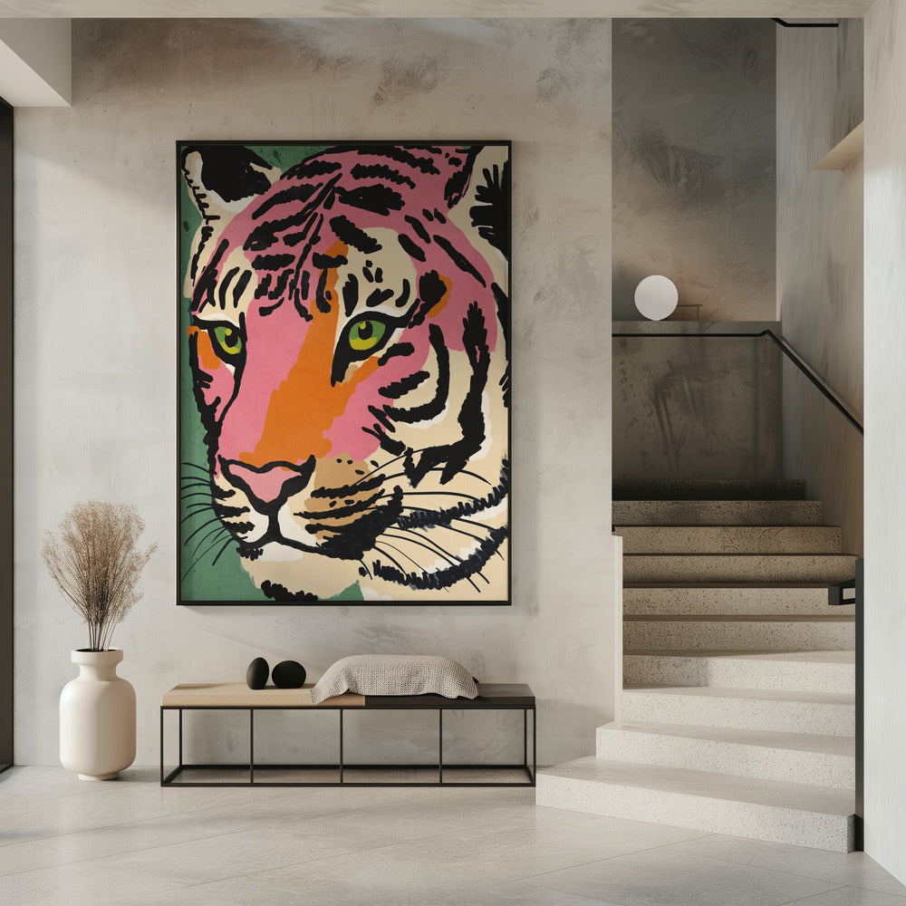 Vibrant Tiger Gaze | Poster