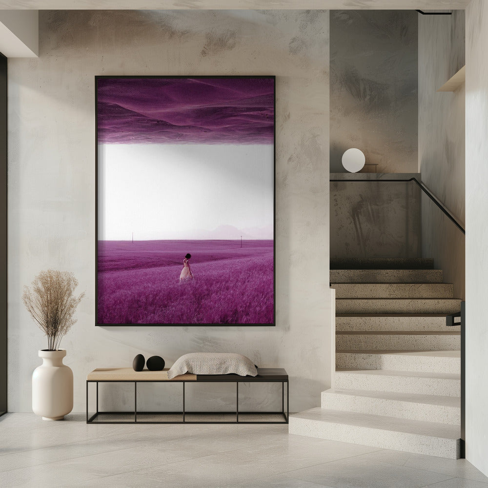 Paarse velden | Poster