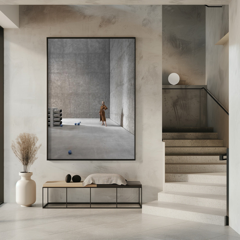 Poseren op beton | Poster