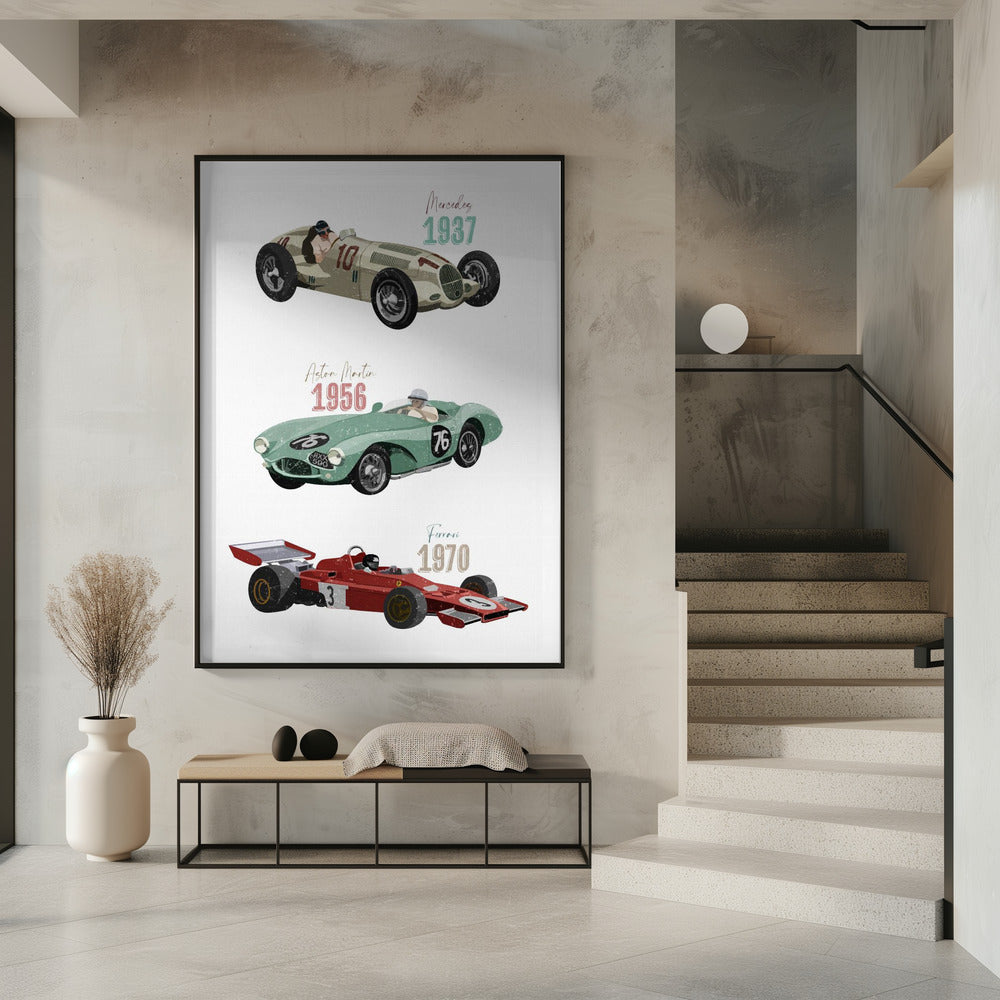 Vintage Raceauto's | Poster