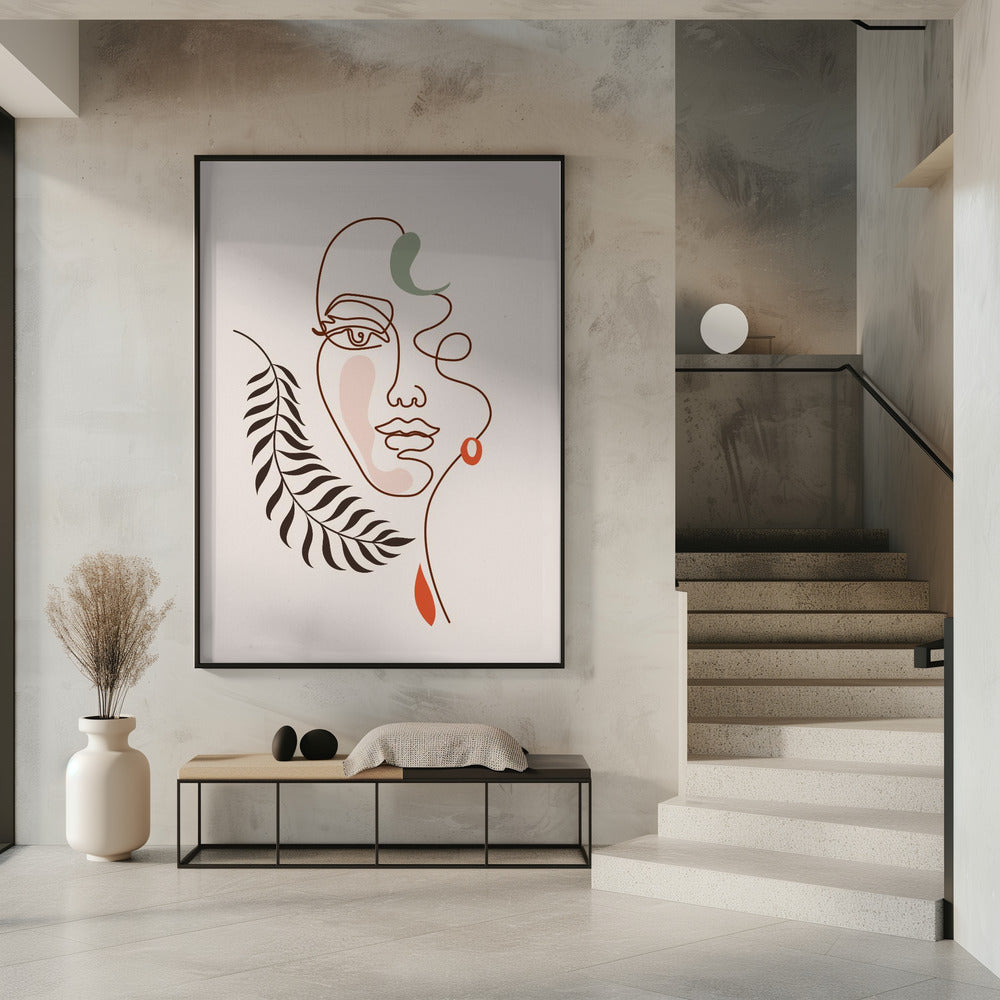 Bladrijke elegantie | Poster