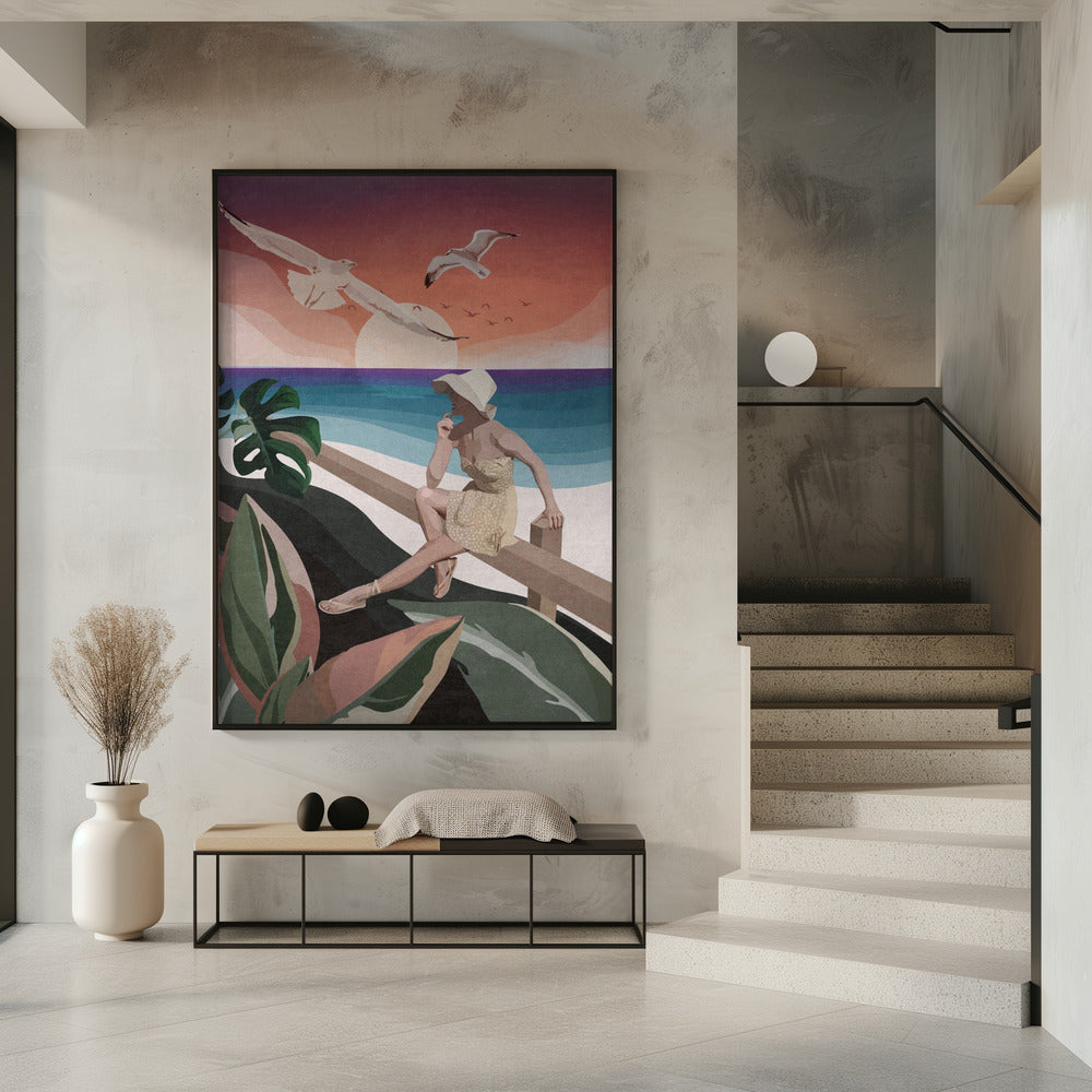 Seaside Contemplation | Poster