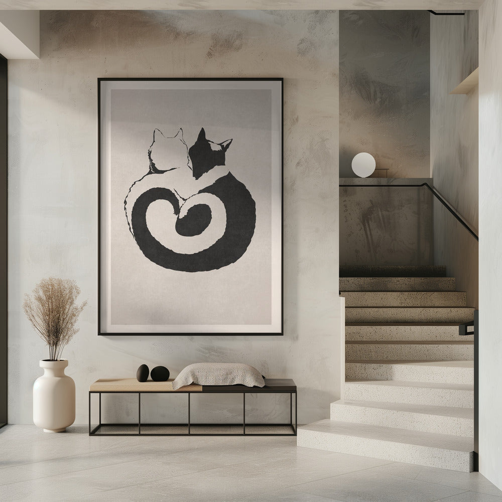 Katachtige Yin Yang | Poster