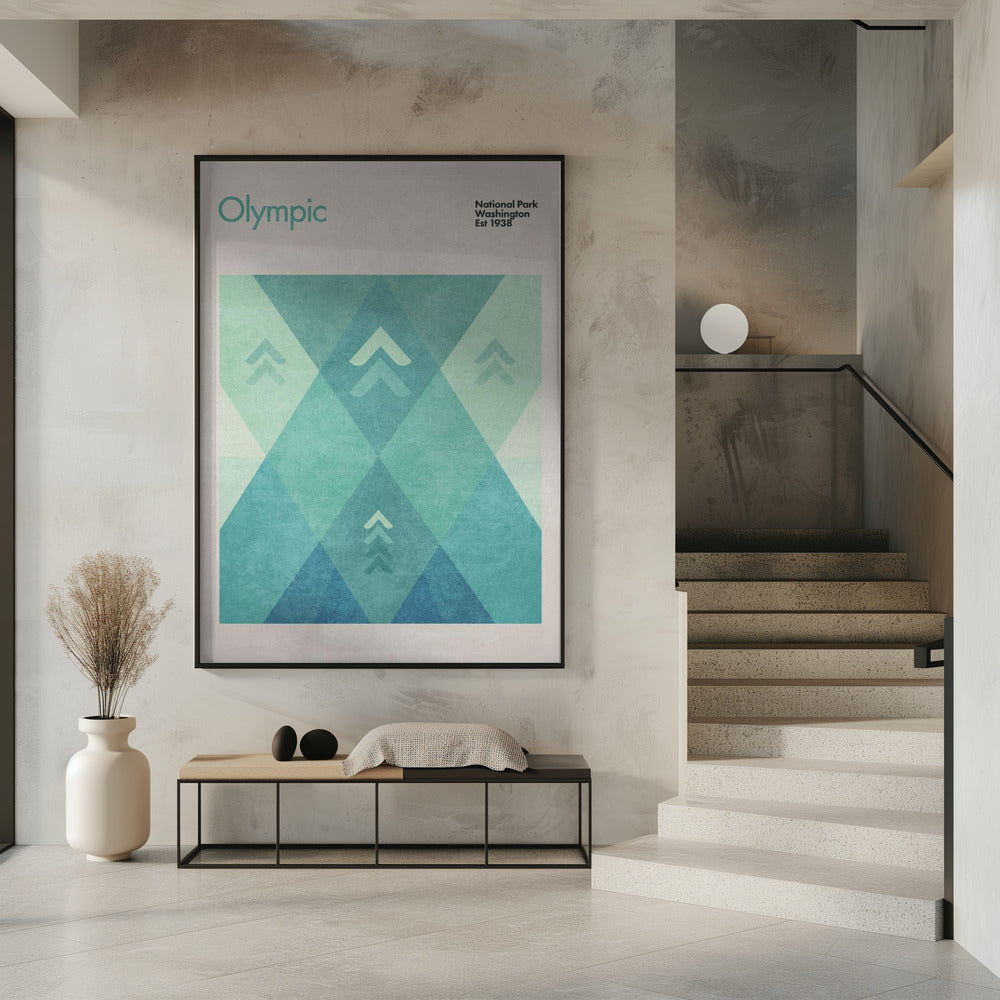 Geometrische pieken | Poster