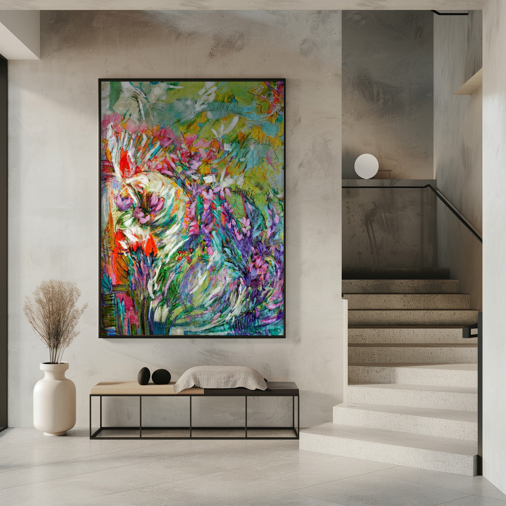 Roze bloesems abstract | Poster