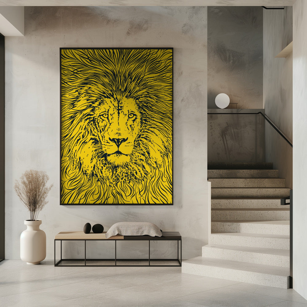 Leeuwenportret – Koning der Dieren | Poster