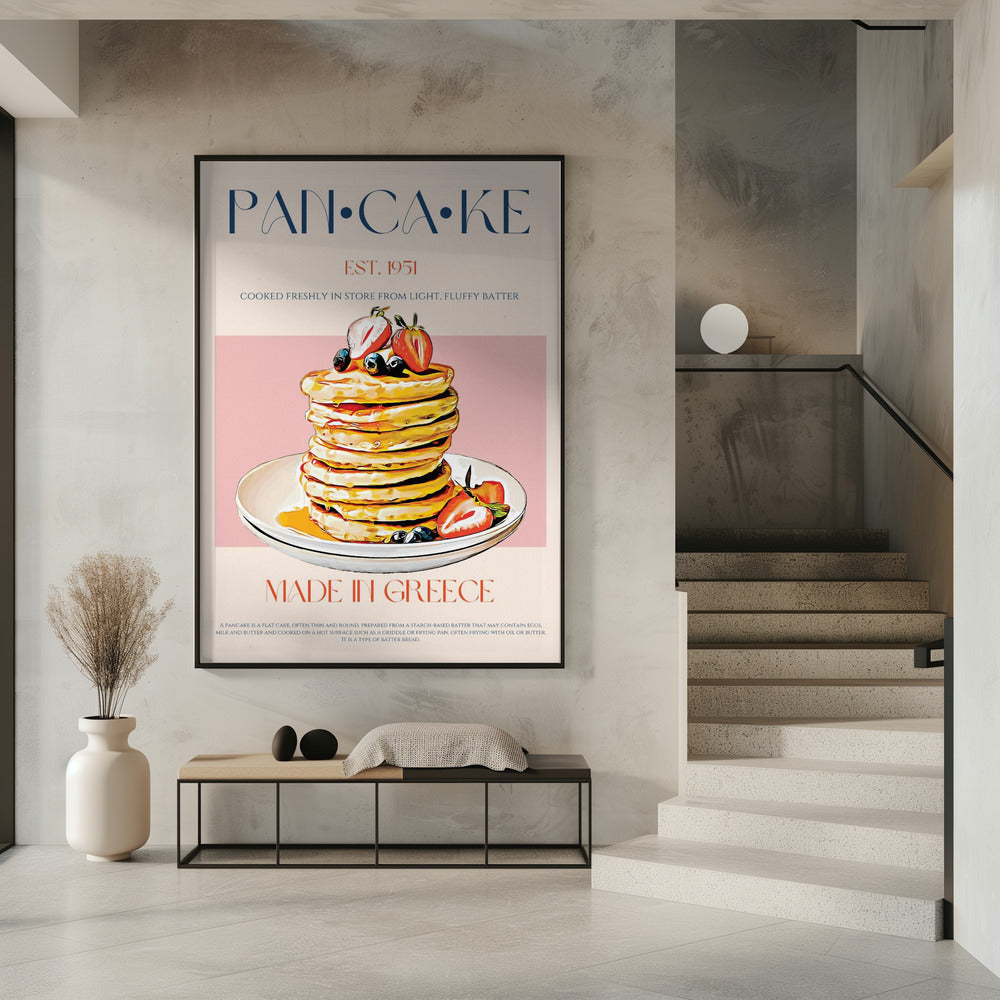 Luchtige Griekse pannenkoeken | Poster