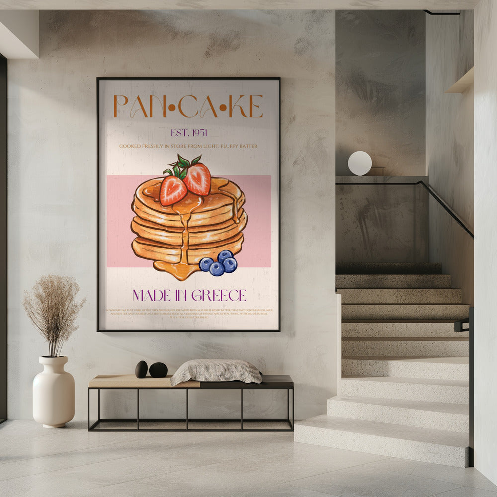 Luchtige Griekse pannenkoeken | Poster