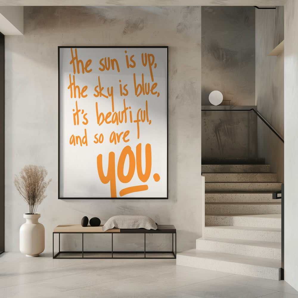 Je bent mooi (vers 2) | Poster