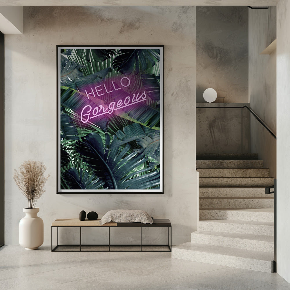 Neon Jungle Groet | Poster