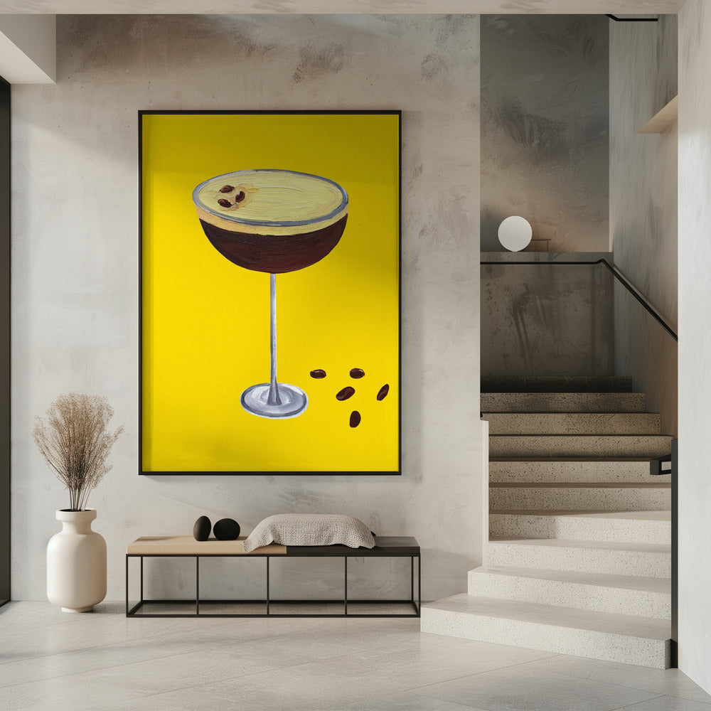 Espresso Martini Buttercup Geel | Poster