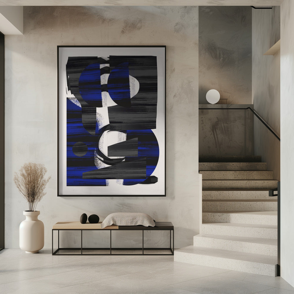 Abstracte streep minimale collage 28 | Poster