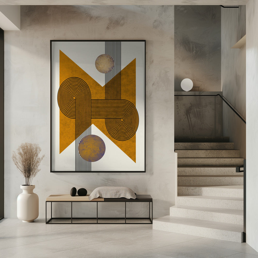 Gestructureerde compositie uit het midden van de eeuw 4 | Poster
