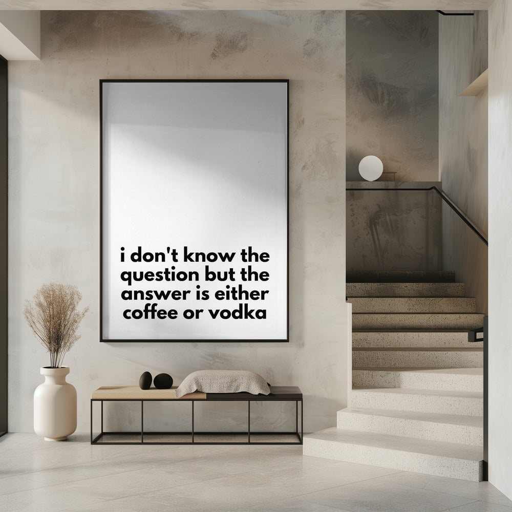 Koffie- of wodkadilemma | Poster