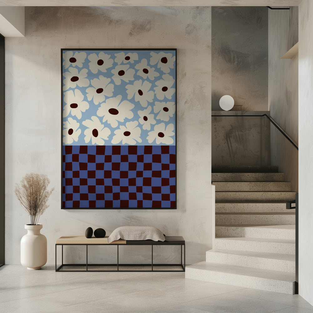 Flowers_checkerboard | Poster