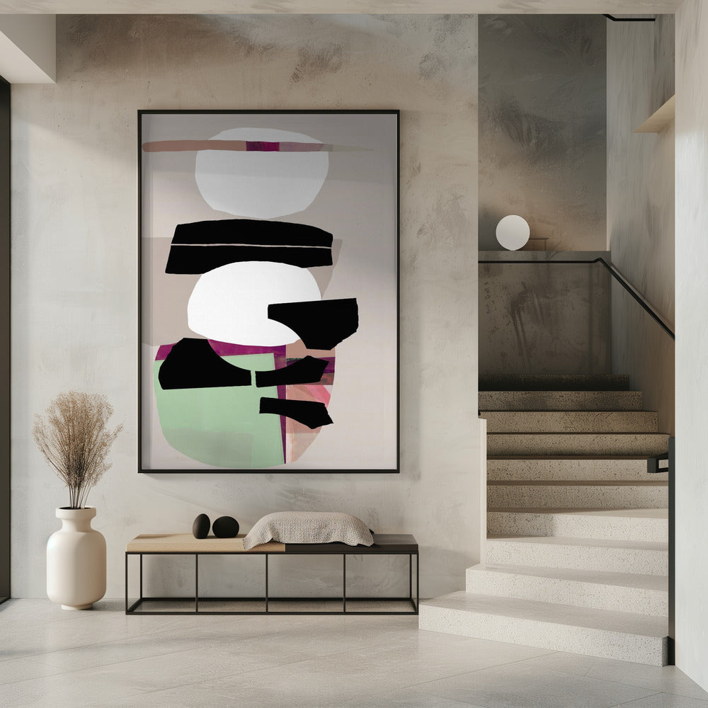 Colored Abstract Black No2 | Poster