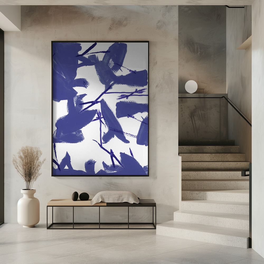 Blue Floral No3 | Poster