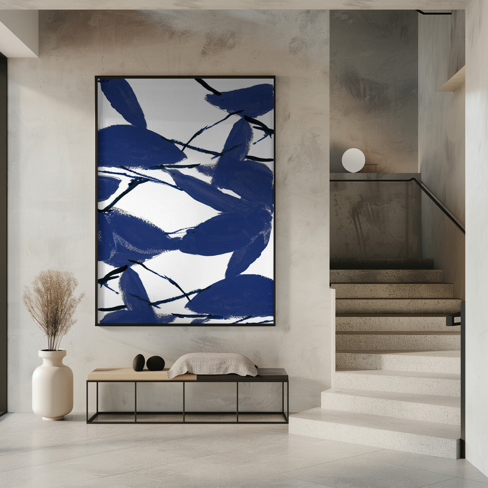 Blue Floral No2 | Poster