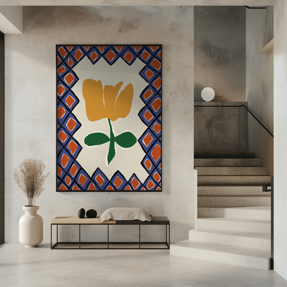 Petal plaid speeltijd II | Poster