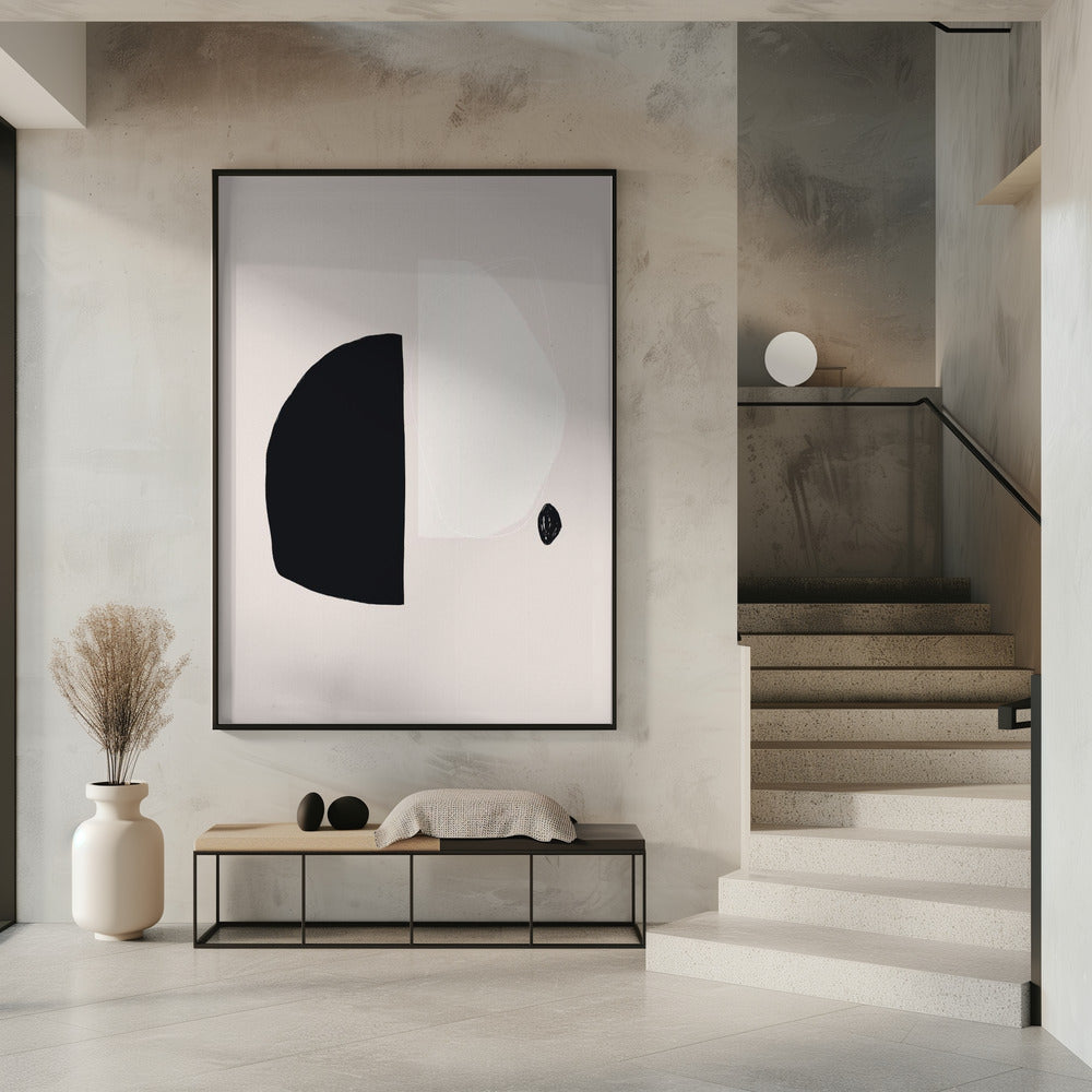 Black And White Geometric Shapes | Poster