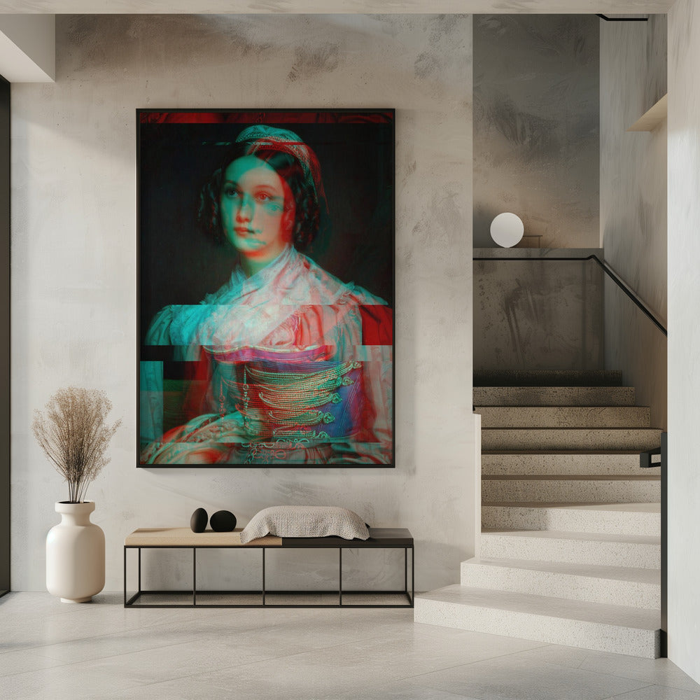 Vervormd portret van vrouw | Poster