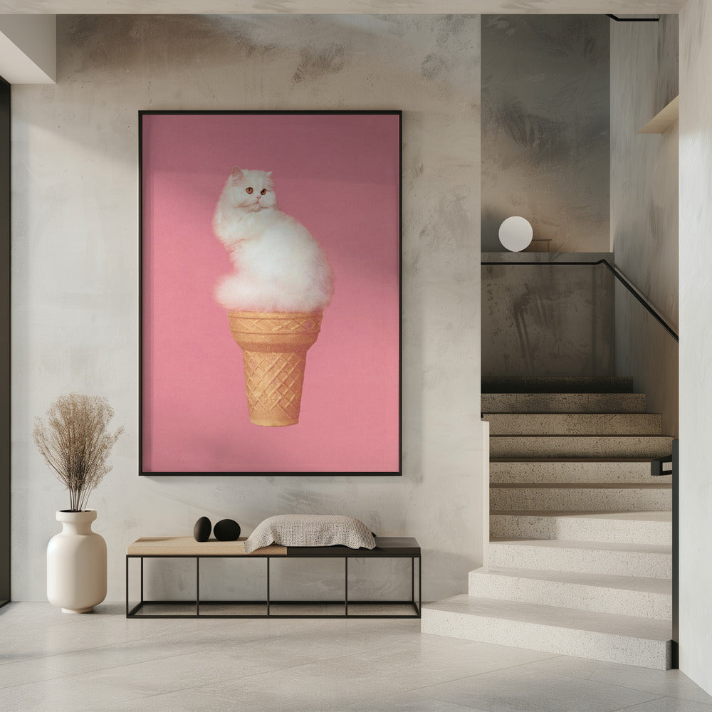 Kattenijsje - Roze | Poster
