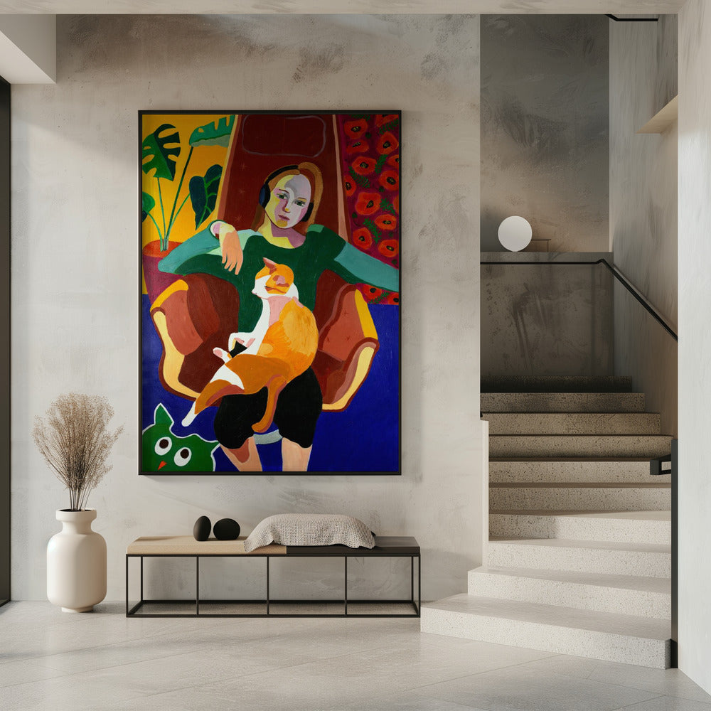 The Girl And The Cat | Poster