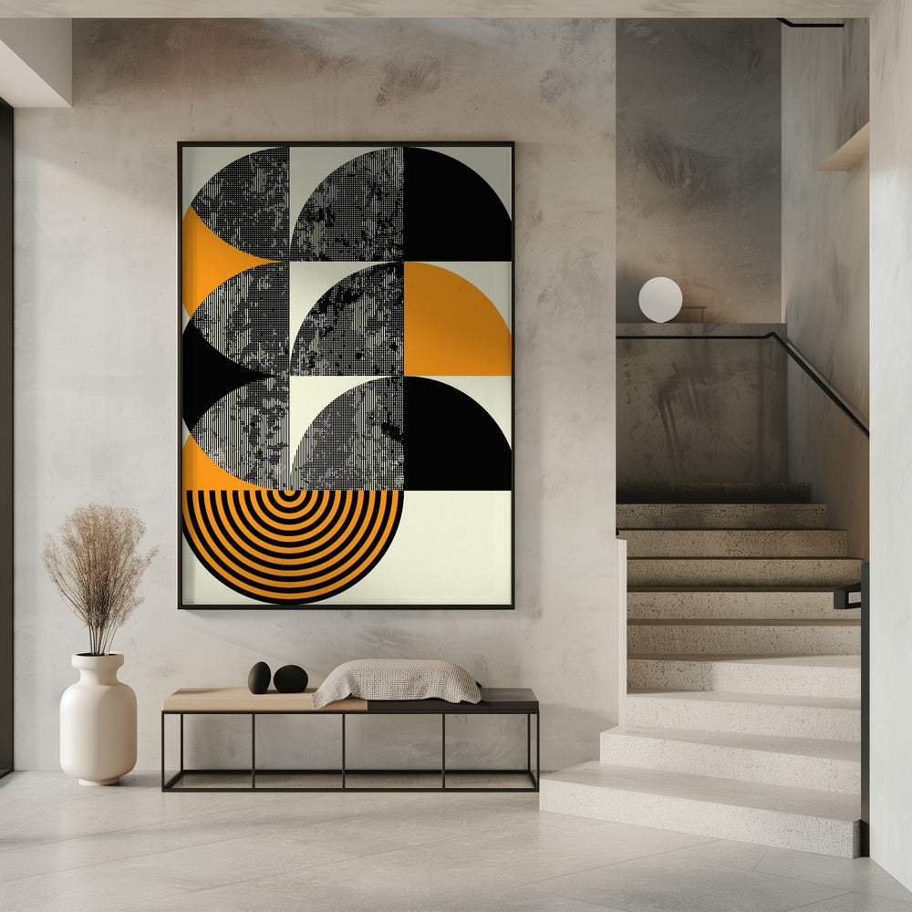 Geometrische abstractiedynamiek | Poster