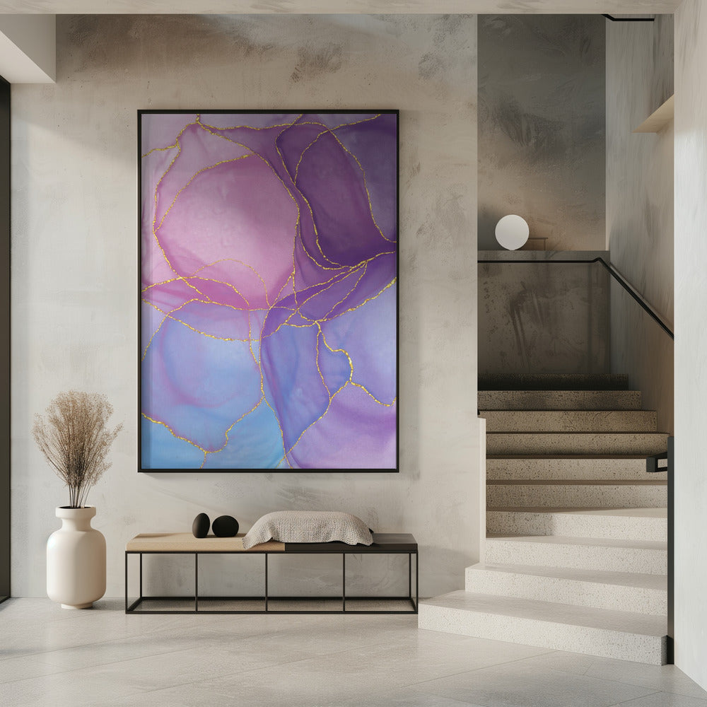 Abstract Pastel &amp; Gold | Poster
