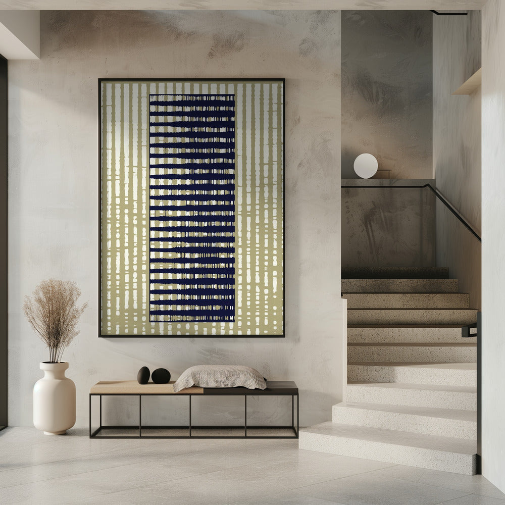 Geometrisch patroon met verticale strepen | Poster