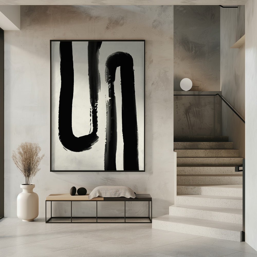 Monochrome stroom | Poster