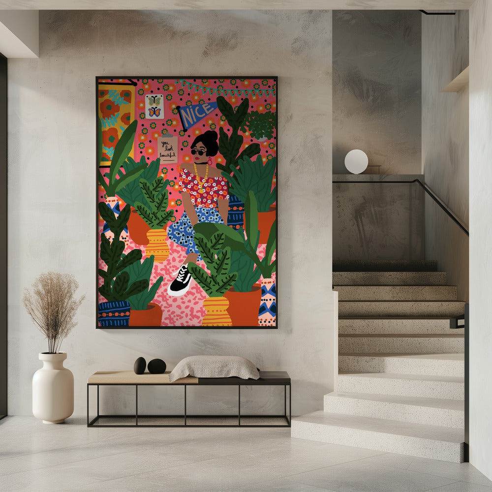 Floral Student Room | Poster