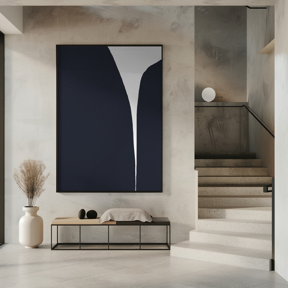 Minimalistische lijnen en een opvallend kleurcontrast | Poster